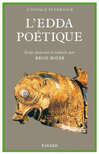 Couverture du livre « L'Edda poétique » de Anonyme aux éditions Fayard