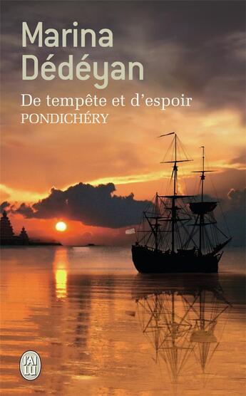 Couverture du livre « De tempête et d'espoir - pondichery » de Marina Dedeyan aux éditions J'ai Lu