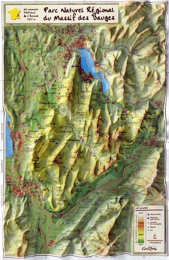 Couverture du livre « Pnr du massif des bauges » de  aux éditions Georelief