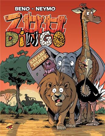 Couverture du livre « Zoo dingo Tome 4 : safari party » de Beno et Neymo aux éditions P'tit Louis