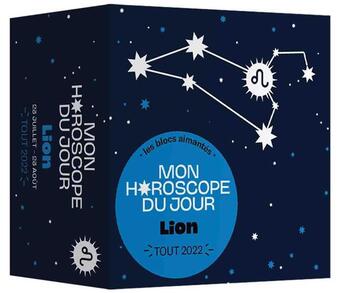 Couverture du livre « Mon horoscope du jour ; lion ; tout 2022 » de Fabienne Tanti aux éditions Papier Cadeau