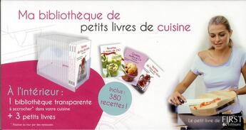 Couverture du livre « Ma bibliothèque de petits livres de cuisine » de  aux éditions First