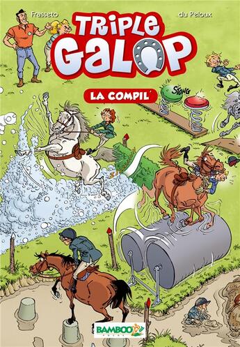 Couverture du livre « Triple galop HORS-SERIE ; la compil' » de Benoit Du Peloux et Christine Frasseto aux éditions Bamboo