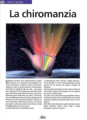 Couverture du livre « La chiromanzia » de  aux éditions Aedis