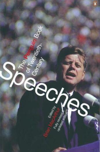 Couverture du livre « Penguin Book Of Modern Speeches, The » de Brian Maca (Editor) aux éditions Adult Pbs