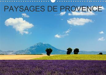 Couverture du livre « Paysages de provence calendrier mural 2020 din a3 horizontal - voyagez mois par mois a traver (édition 2020) » de Hellier Photos aux éditions Calvendo