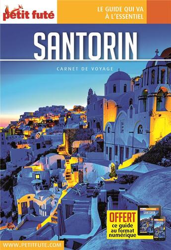 Couverture du livre « Guide santorin 2023 carnet petit fute » de Collectif Petit Fute aux éditions Le Petit Fute