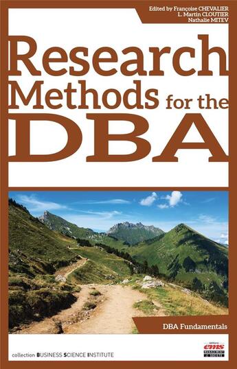 Couverture du livre « Research methods for the DBA » de L. Martin Cloutier et Nathalie Mitev et Francoise Chevalier aux éditions Ems