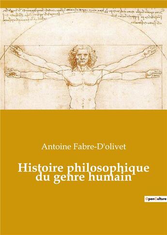 Couverture du livre « Histoire philosophique du genre humain » de Fabre-D'Olivet A. aux éditions Culturea