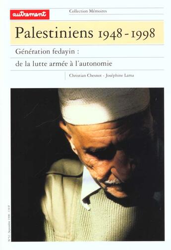 Couverture du livre « Palestiniens 1948-1998 » de Christian Chesnot aux éditions Autrement