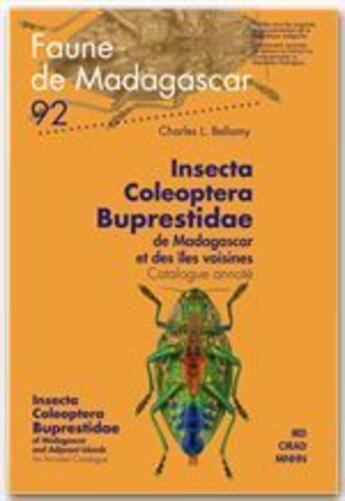 Couverture du livre « Insecta coleoptera buprestidae de Madagascar et des îles voisines » de Charles Bellamy aux éditions Cirad