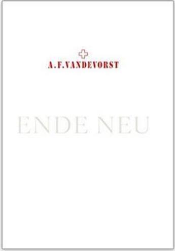 Couverture du livre « A.f vandevorst ende neu » de Brown Alix aux éditions Hannibal