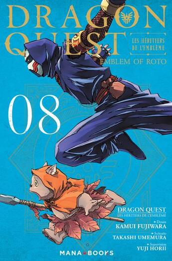 Couverture du livre « Dragon quest - les héritiers de l'emblème Tome 8 » de Kamui Fujiwara et Yuji Horii et Takashi Umemura aux éditions Mana Books