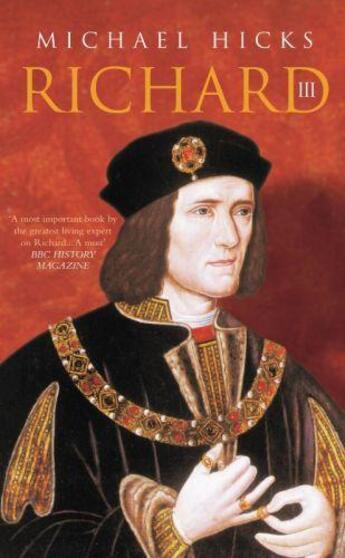 Couverture du livre « Richard III » de Hicks Michael aux éditions History Press Digital