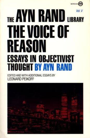 Couverture du livre « The Voice of Reason » de Ayn Rand aux éditions Penguin Group Us