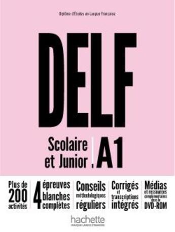 Couverture du livre « DELF A1 scolaire et junior + DVD-rom (audio + video) » de Nelly Mous aux éditions Hachette Fle