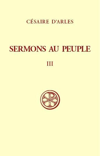 Couverture du livre « Sermons au peuple t.3 » de  aux éditions Cerf