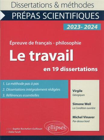 Couverture du livre « Le nouveau thème en dissertations : épreuve de français-philosophie ; prépas scientifiques » de Sophie Rochefort-Guillouet et Dalie Farah aux éditions Ellipses