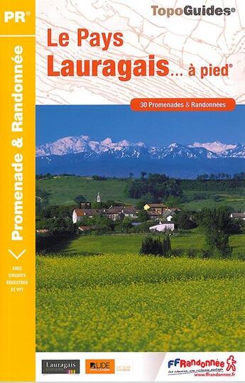 Couverture du livre « Le Pays Lauragais... à pied » de  aux éditions Ffrp