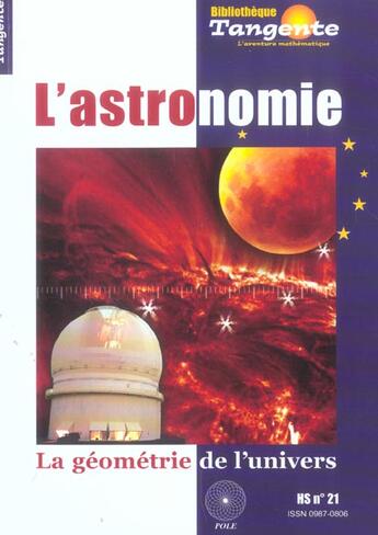 Couverture du livre « Astronomie : la geometrie de l'univers » de  aux éditions Pole