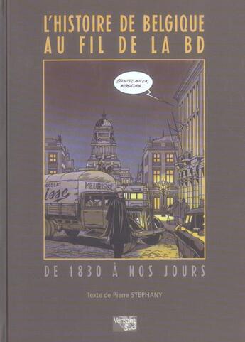 Couverture du livre « L'histoire de belgique au fil de la bd » de Stephany aux éditions Versant Sud