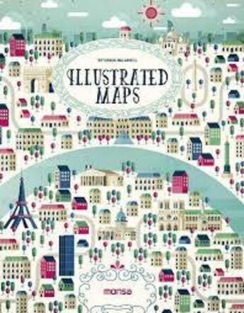 Couverture du livre « Illustrated maps » de  aux éditions Monsa