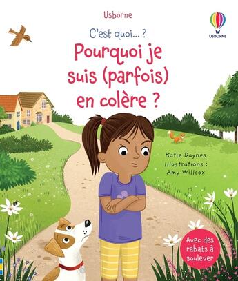 Couverture du livre « C'est quoi... : Pourquoi je suis (parfois) en colère ? » de Katie Daynes et Amy Willcox aux éditions Usborne