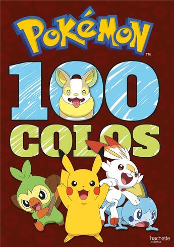 Couverture du livre « Pokemon-100 colos » de  aux éditions Hachette Jeunesse