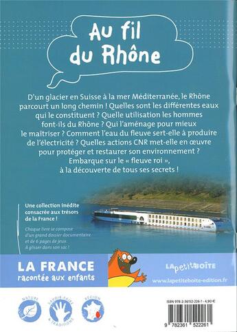 Couverture du livre « Au fil du rhone » de  aux éditions La Petite Boite