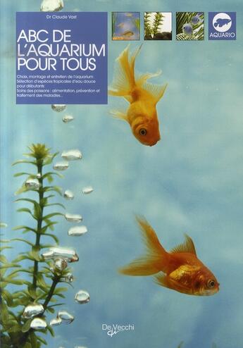 Couverture du livre « Abc de l'aquarium pour tous » de  aux éditions De Vecchi