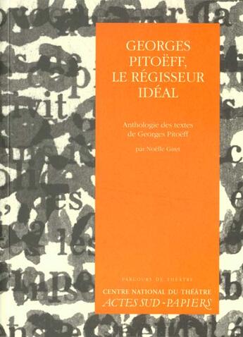 Couverture du livre « Parcours n 2 - georges pitoeff metteur en scene » de Collectif/Giret aux éditions Actes Sud