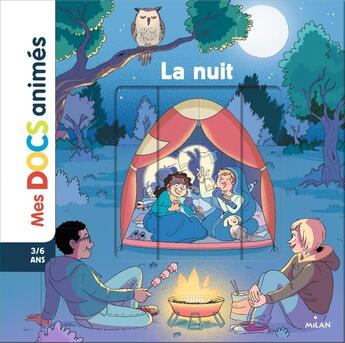 Couverture du livre « La nuit » de Stephanie Ledu aux éditions Milan