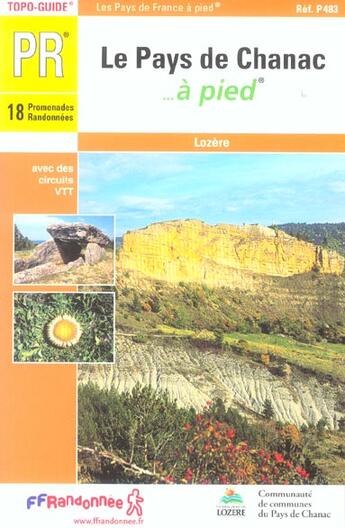 Couverture du livre « Pays de chanac a pied 2005 - 48-pr-p483 » de  aux éditions Ffrp