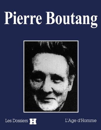 Couverture du livre « Pierre boutang » de  aux éditions L'age D'homme