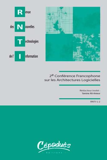 Couverture du livre « 2e conférence francophone sur les architectures logicielles (CAL 2008) » de  aux éditions Cepadues