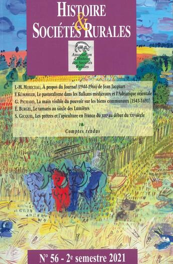 Couverture du livre « Histoire & Sociétés Rurales, n° 56/2021-2 : 2e semestre 2021 » de Auteurs Divers aux éditions Pu De Caen