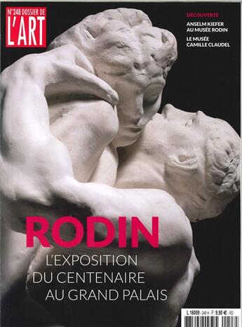 Couverture du livre « Dossiers de l'art n 248 rodin le centenaire mars 2017 » de  aux éditions Faton Revue