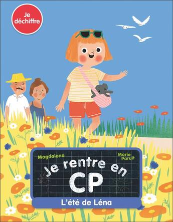 Couverture du livre « Je rentre en CP Tome 13 : l'été de Léna » de Marie Paruit et Magdalena aux éditions Pere Castor