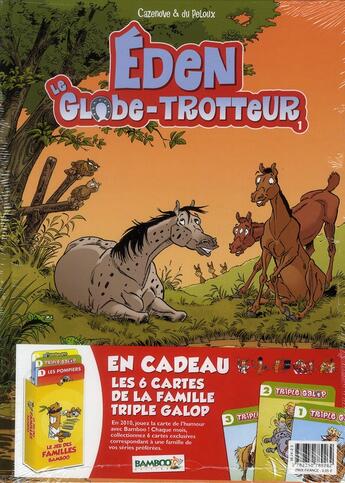 Couverture du livre « Eden le globe trotteur ; jeu de la famille » de Dupeloux+Cazenove aux éditions Bamboo