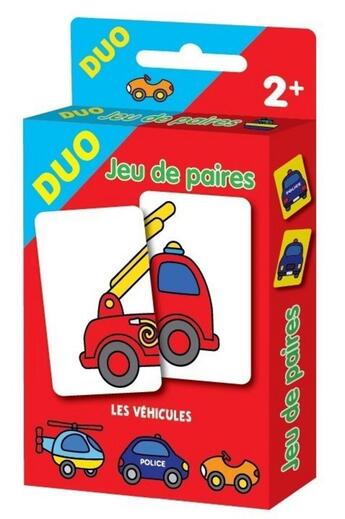 Couverture du livre « Les vehicules - jeu de paires - cartes duo » de Milkids/Gregoire aux éditions Milkids