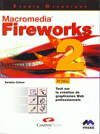 Couverture du livre « Studio graphique fireworks 2 » de Sandee Cohen aux éditions Campuspress