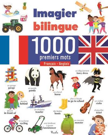 Couverture du livre « Français-anglais : imagier bilingue » de Raphaella Cosco aux éditions Piccolia