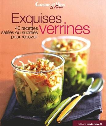 Couverture du livre « Exquises verrines » de  aux éditions Marie-claire