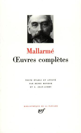 Couverture du livre « Oeuvres complètes » de Stephane Mallarme aux éditions Gallimard