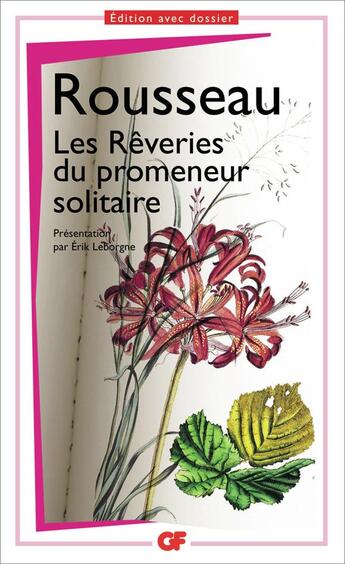 Couverture du livre « Les rêveries du promeneur solitaire » de Jean-Jacques Rousseau aux éditions Flammarion