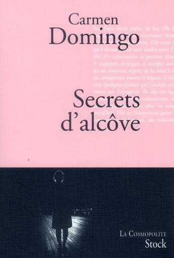 Couverture du livre « Secrets d'alcôve » de Carmen Domingo aux éditions Stock