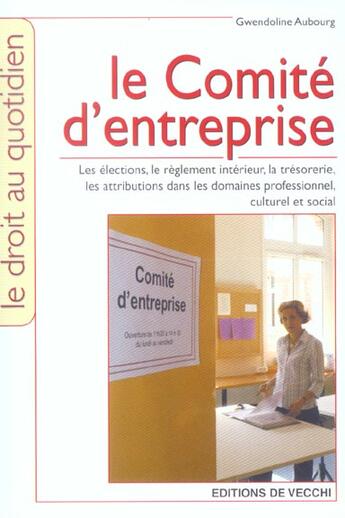 Couverture du livre « Comite d'entreprise (le) » de Aubourg aux éditions De Vecchi