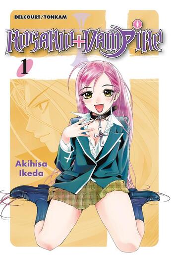 Couverture du livre « Rosario + vampire Tome 1 » de Akihisa Ikeda aux éditions Delcourt