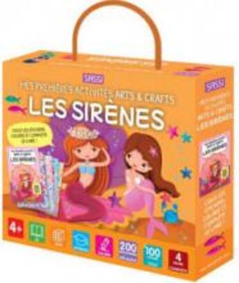 Couverture du livre « Mega arts & crafts - les sirenes » de Negrel Sarah aux éditions Sassi