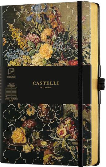 Couverture du livre « Carnet vintage floral grand format ligne rose » de Castelli aux éditions Castelli Milano